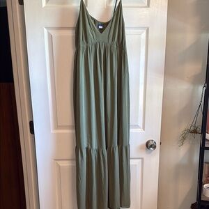 Green Maxi Dress Old Navy size large
